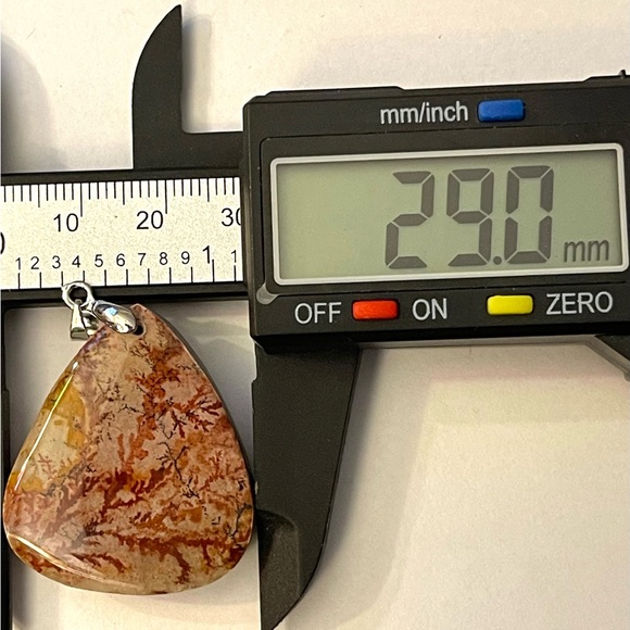 Natural Picture Jasper Pendant Crystal Gemstone Natural Stone - Picture 5 of 6